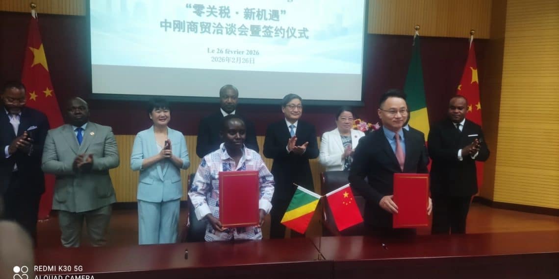 Chine-Congo : cinq accords d'exportation signés dans le cadre du tarif douanier zéro du FOCAC