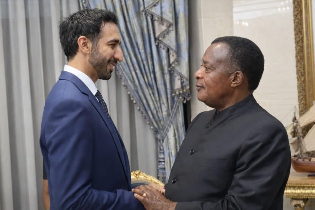 Émirats arabes unis au Congo : Sheikh Shakhbout bin Nahyan reçu par Sassou-Nguesso