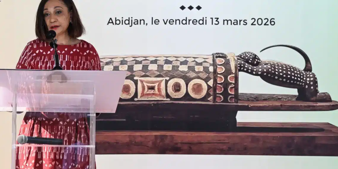 Le tambour sacré « Djidji Ayôkwé » de retour en Côte d’Ivoire