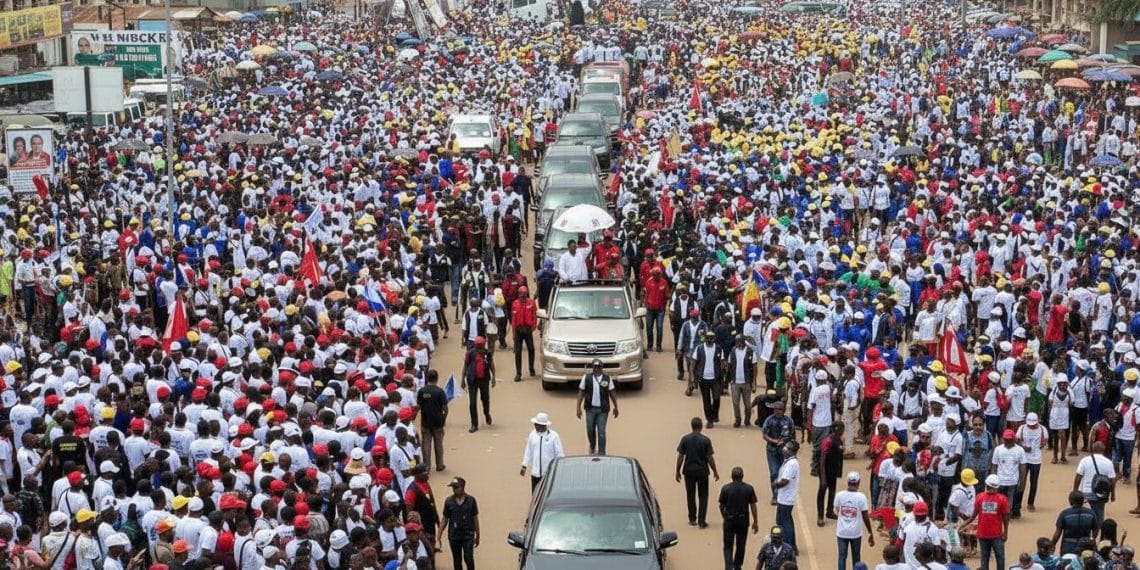 Rassemblements et ferveur populaire marquent la campagne de Denis Sassou Nguesso