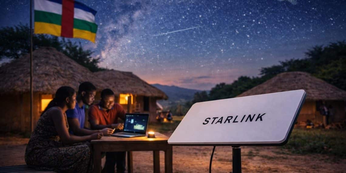 Starlink lance officiellement ses activités en République centrafricaine pour désenclaver les zones rurales