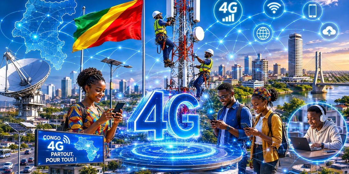 Télécoms au Congo : Le déploiement national de la 4G franchit un cap historique sous l'impulsion de l'État