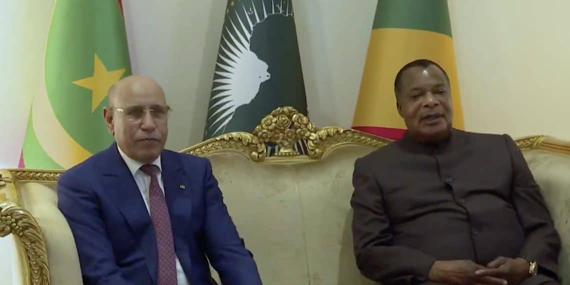 Congo-Mauritanie : tête-à-tête entre Denis Sassou N'Guesso et Mohamed Ould Ghazouani à Oyo