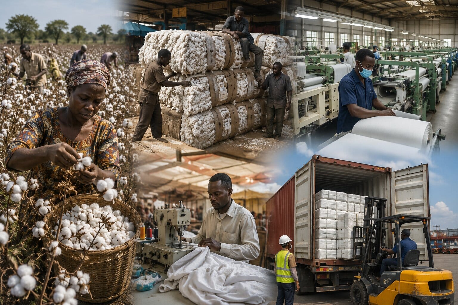 Le Coton Africain Vise la Transformation Locale pour une Plus Grande Valeur Ajoutée
