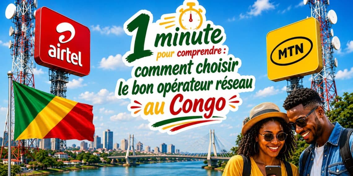1 minute pour comprendre : comment choisir le bon opérateur réseau au Congo