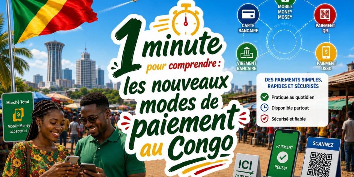 1 minute pour comprendre : les nouveaux modes de paiement au Congo