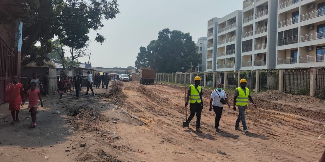 Brazzaville : Le chantier choc de l'avenue des Blindés est enfin lancé à Ouenzé !