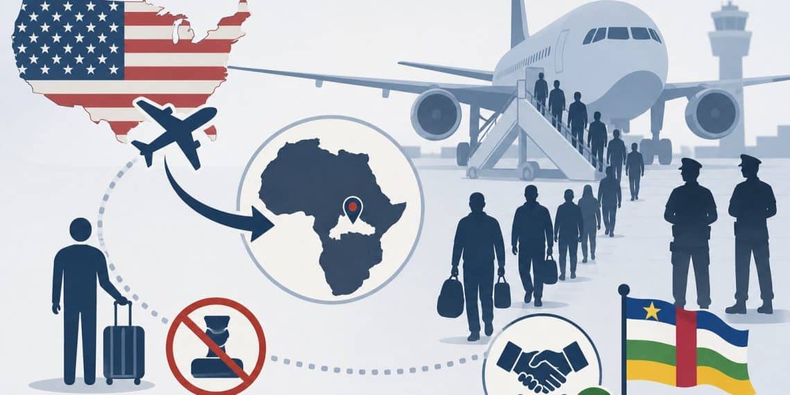 Expulsions des USA : en tout discrétion un premier avion a atterri à Bangui