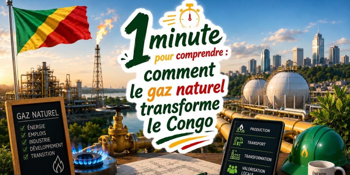 1 minute pour comprendre : comment le gaz naturel transforme le Congo