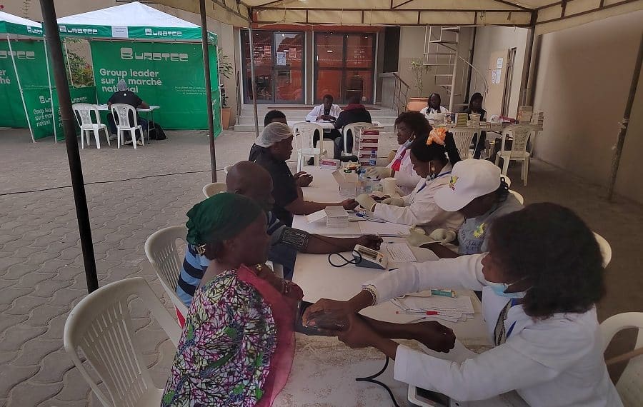 Santé publique à Pointe-Noire : Succès résonnant pour la campagne choc du groupe Burotec et révélation inquiétante sur le diabète et l’hypertension