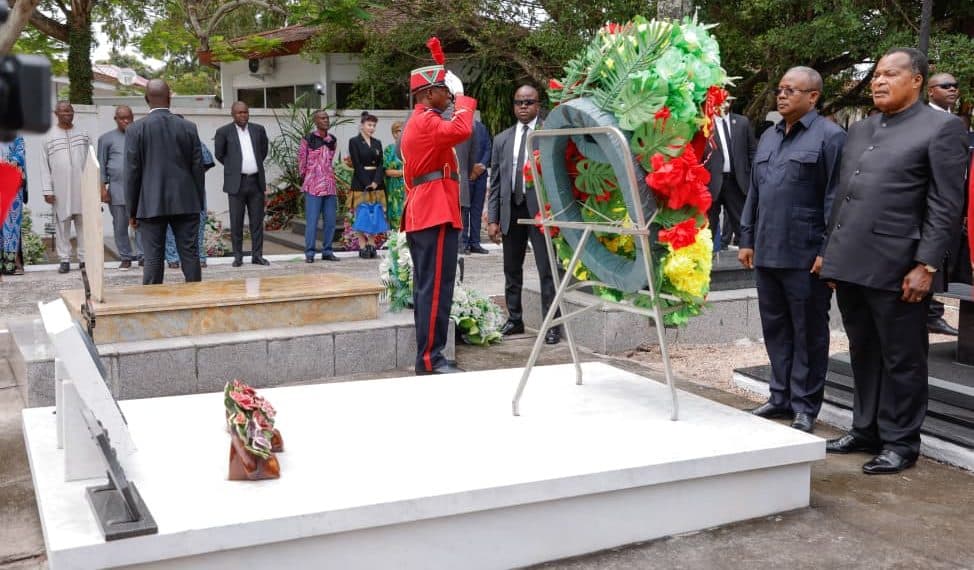 Recueillement républicain à Edou : Denis Sassou N’Guesso honore la mémoire de son père Julien N’Guesso et de sa fille Edith Lucie Bongo Ondimba !